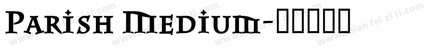Parish Medium字体转换